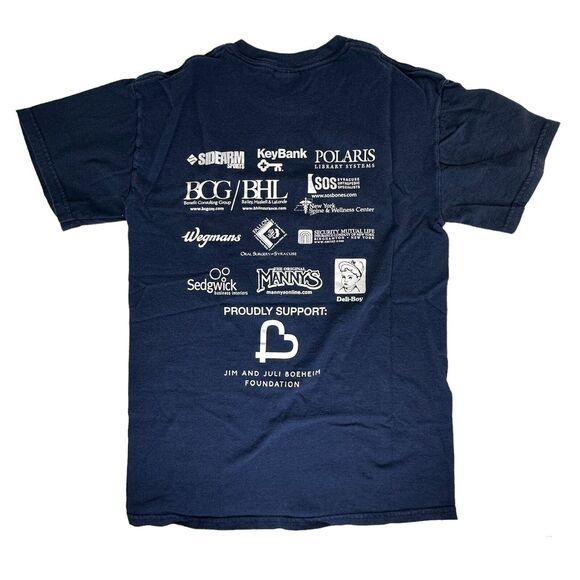 Syracuse Orange Basketball T Shirt Size Small Hoopin It At The Dome Jim Boeheim - Picture 2 of 12